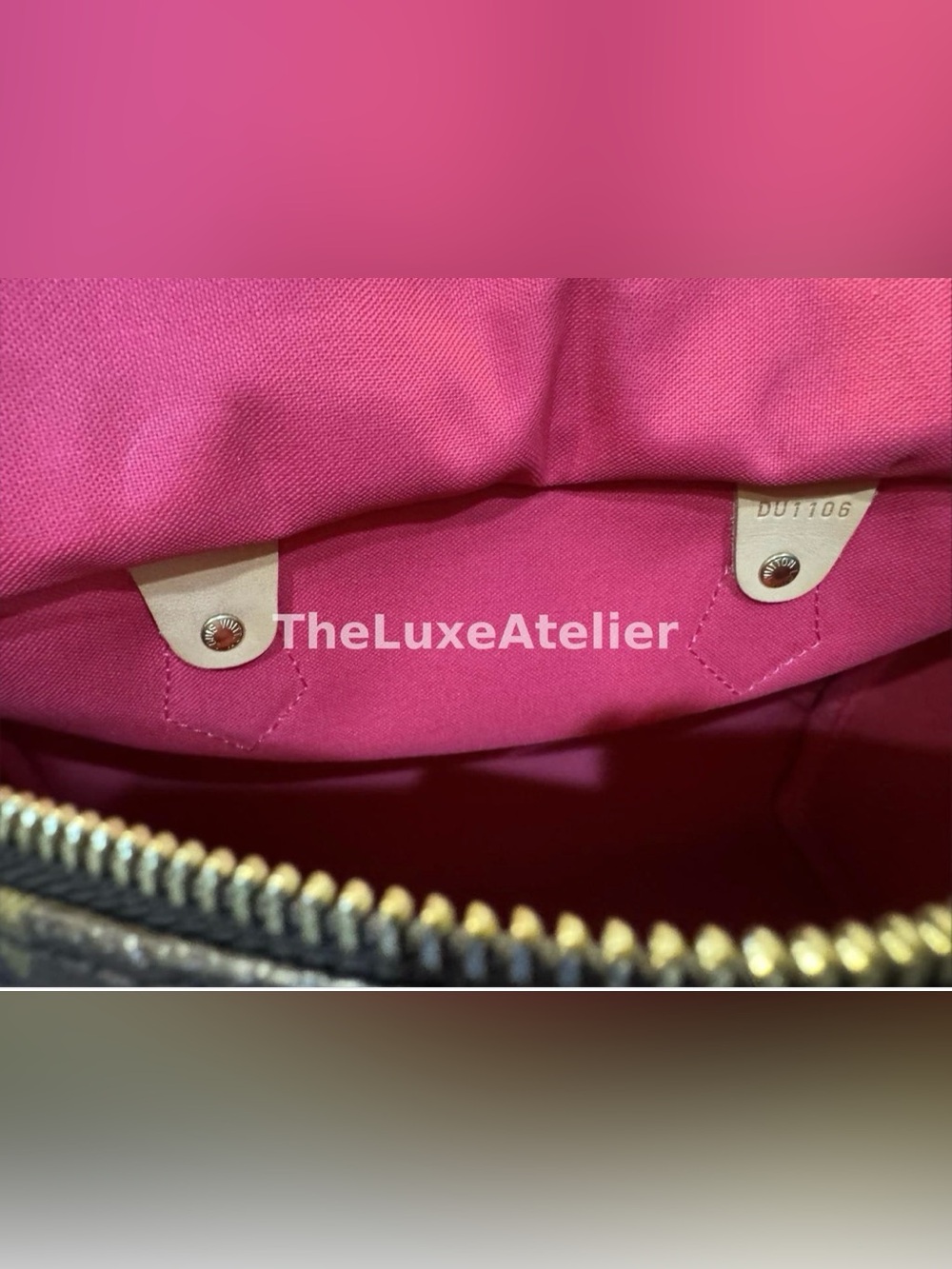 ✨ Louis Vuitton Monogram Bay Speedy 30 Rose Ballerine Poppy – Limited Edition ✨ - Picture 9 of 16